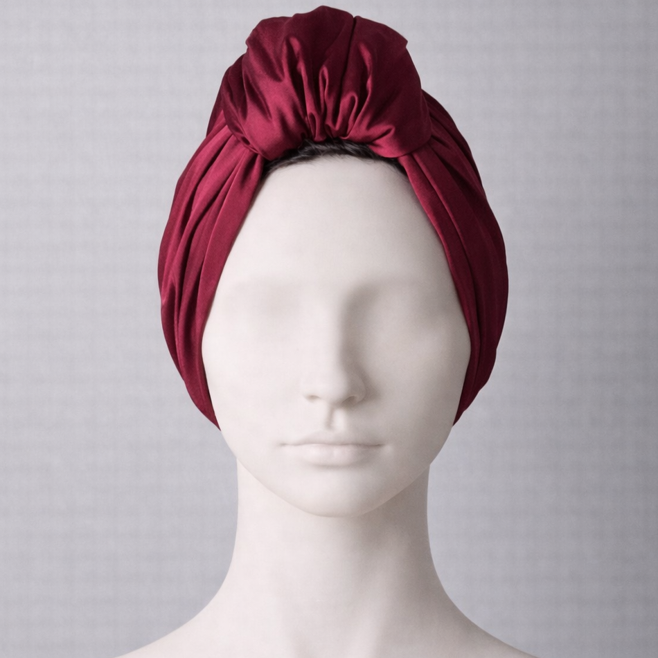 Beyrut Topuzlu Bone - Penye Astarlı - Saten Kumaş