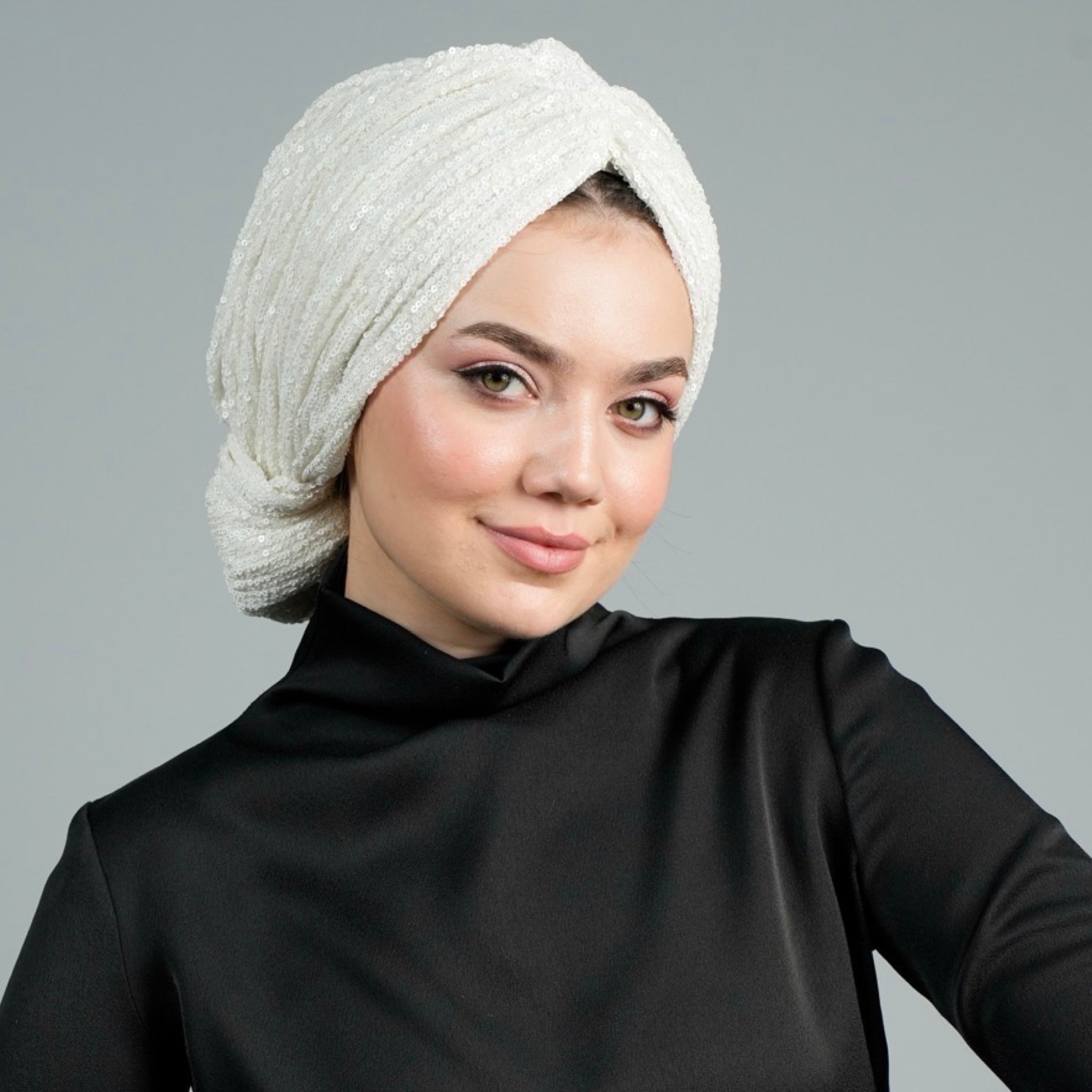 Beirut Bun Turban - Sequin-Embellished