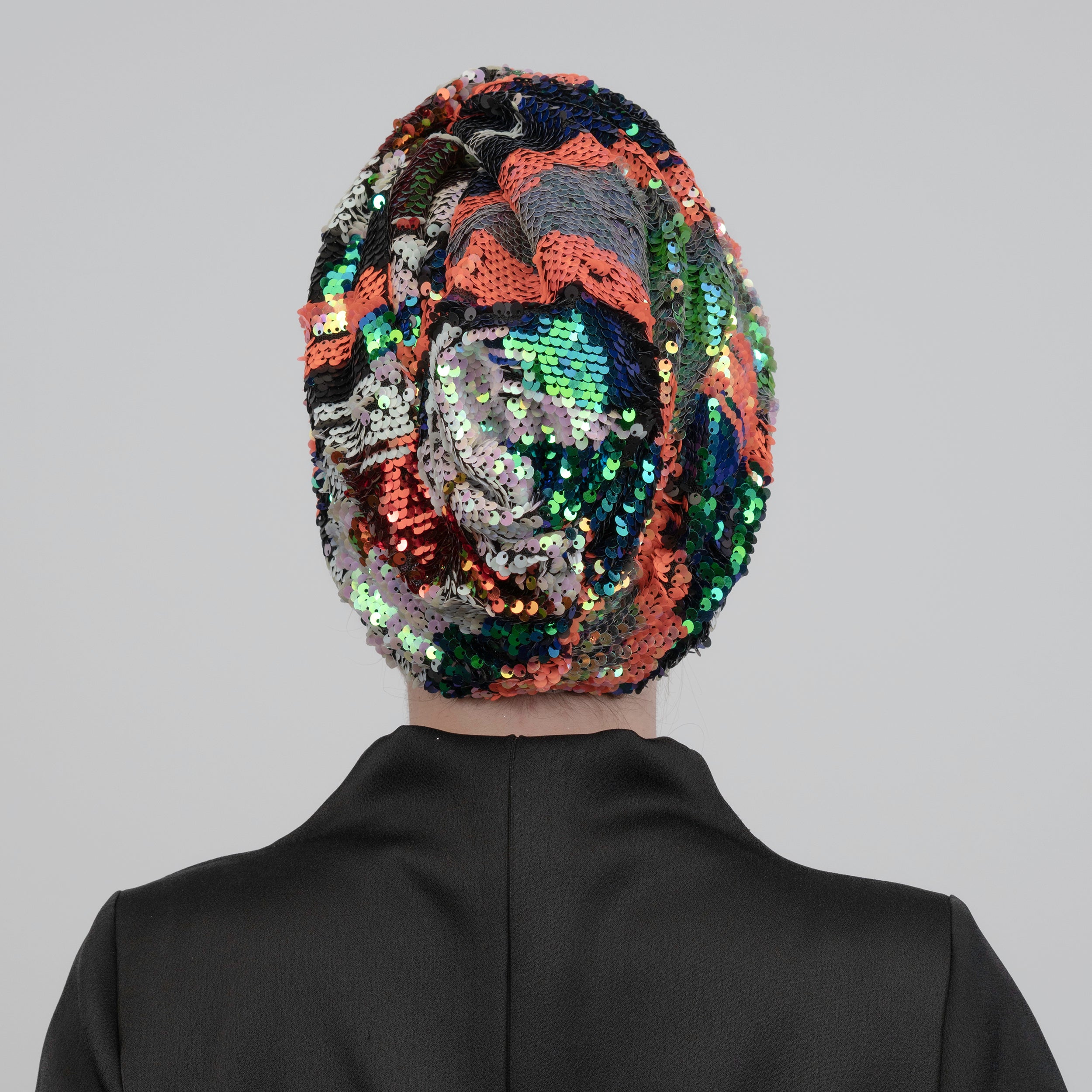 Roma Sequin Bonnet - Stretch Fabric - Lined - Multicolored - Bitter Colors 