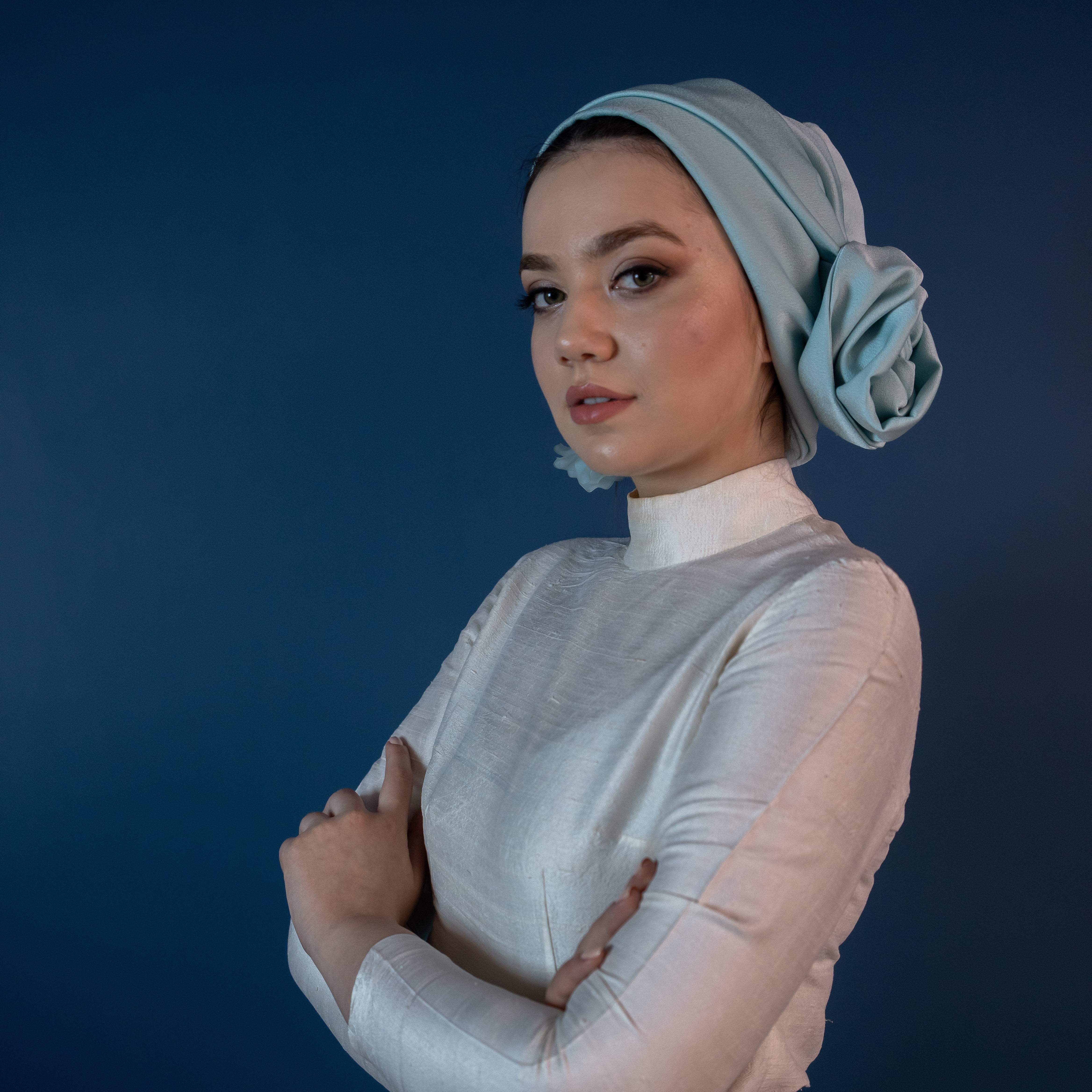 Dubai Tie Turban - Crepe Satin Fabric