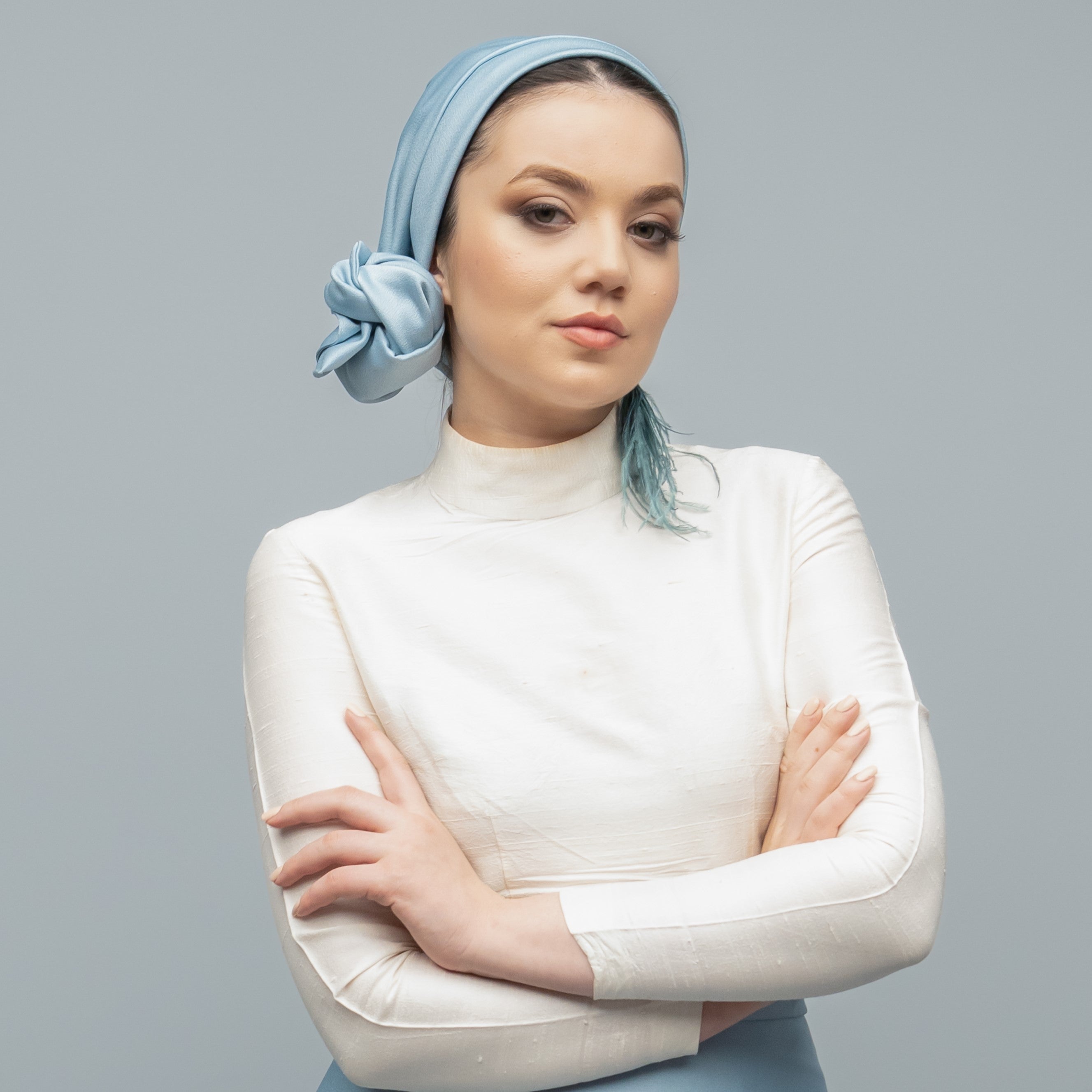 Dubai Tie Turban - Crepe Satin Fabric