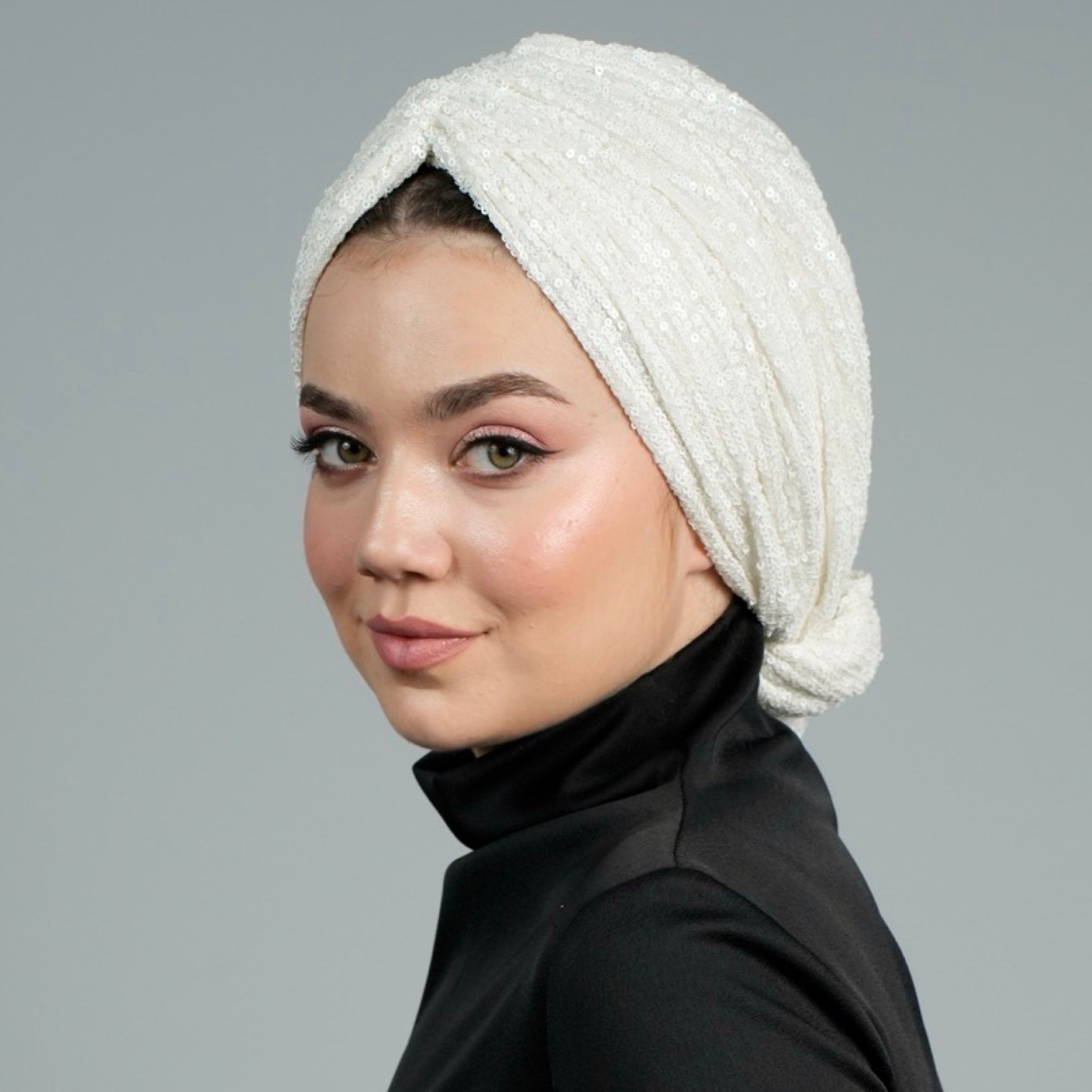 Beirut Bun Turban - Sequin-Embellished