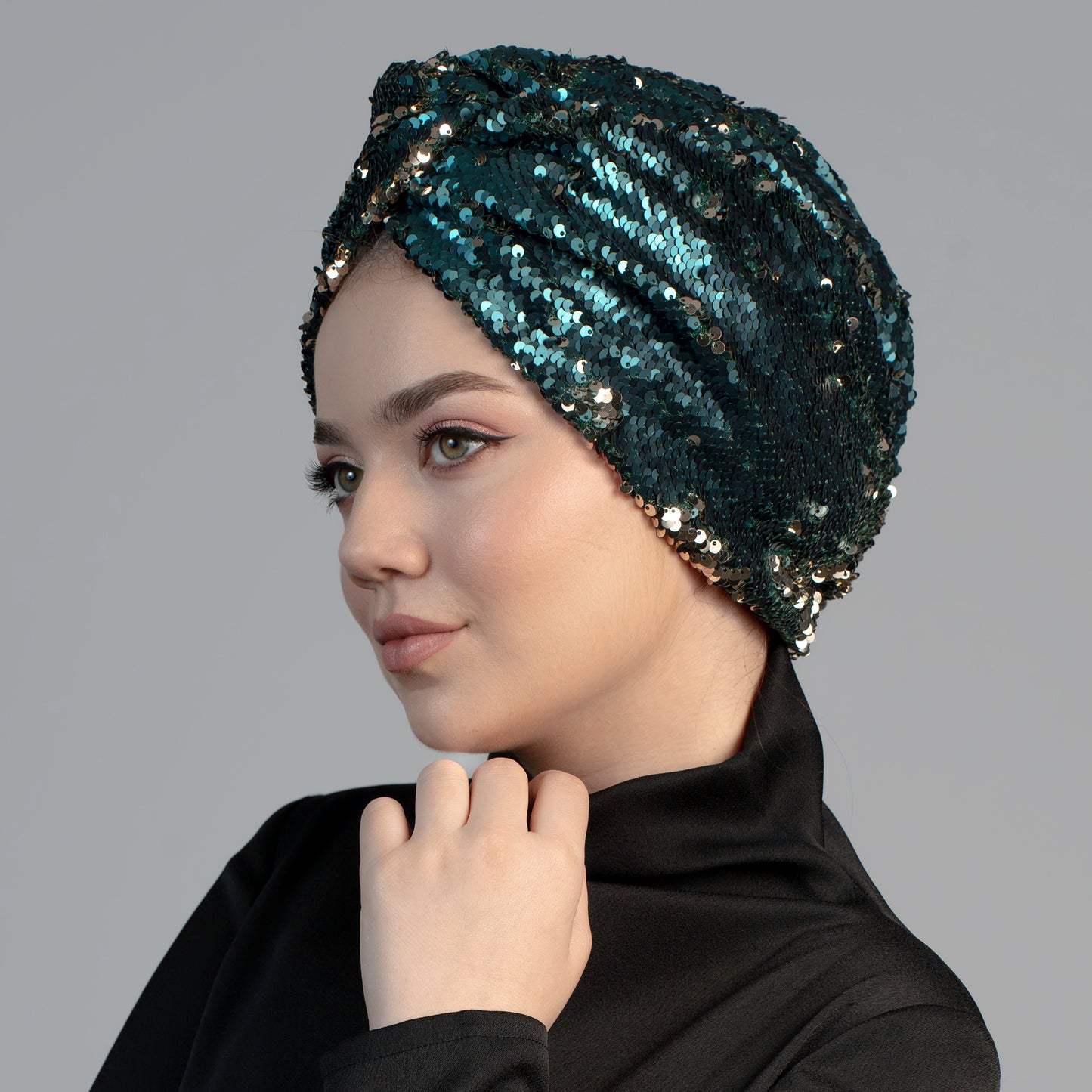 Roma Pul Payet Bone / Rome Sequin Turban