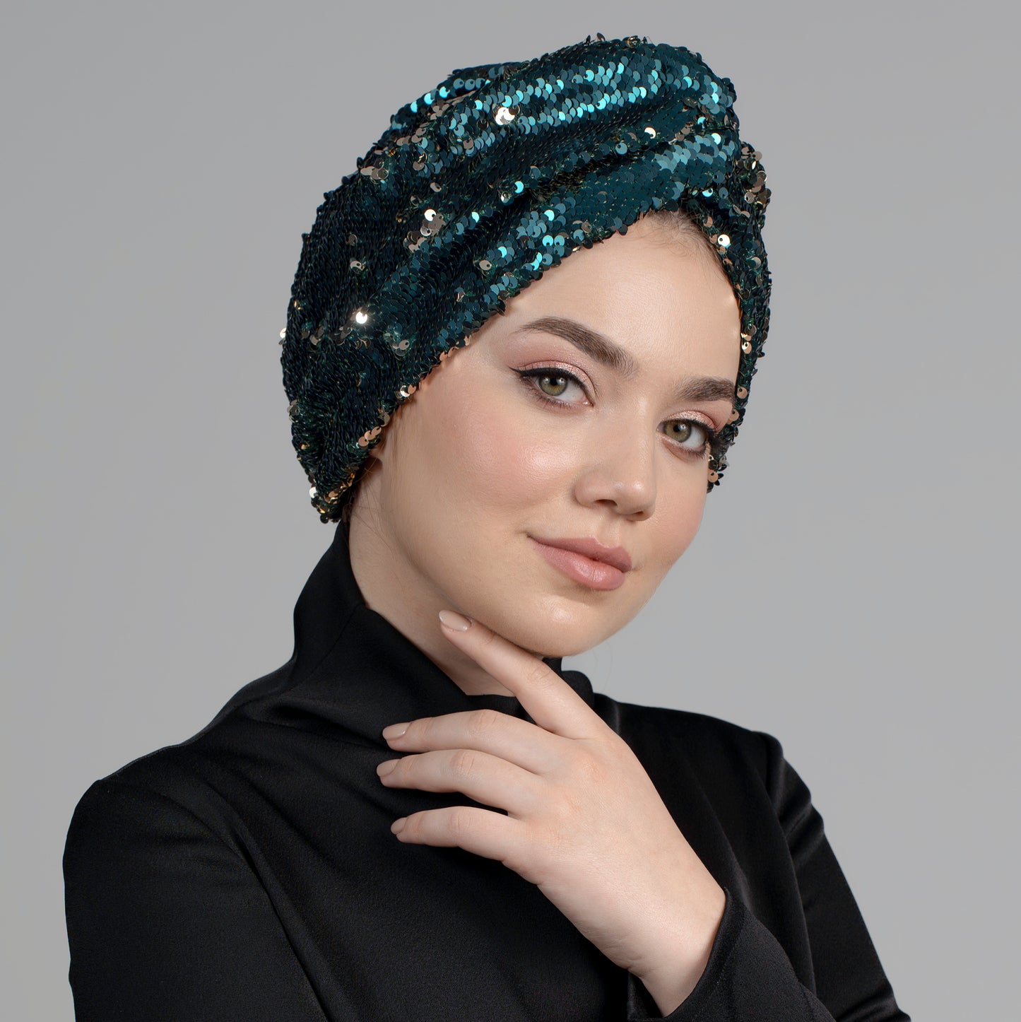 Roma Pul Payet Bone / Rome Sequin Turban