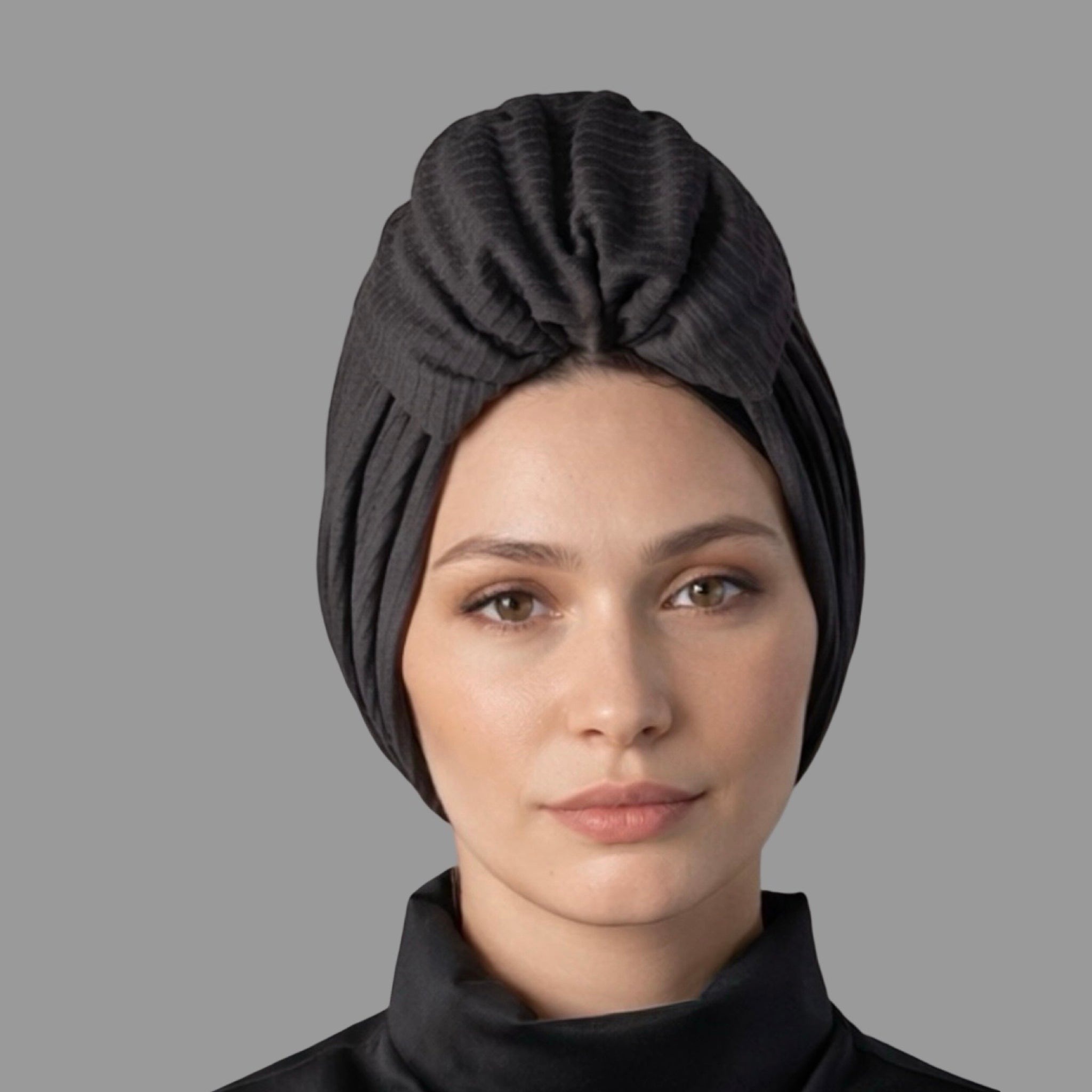 Beyrut Topuzlu Bone - Penye Astarlı - Örme Kumaş