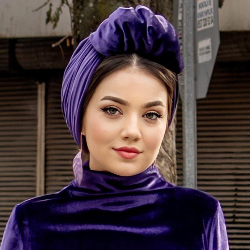 Beirut Bun Turban - Velvet Fabric
