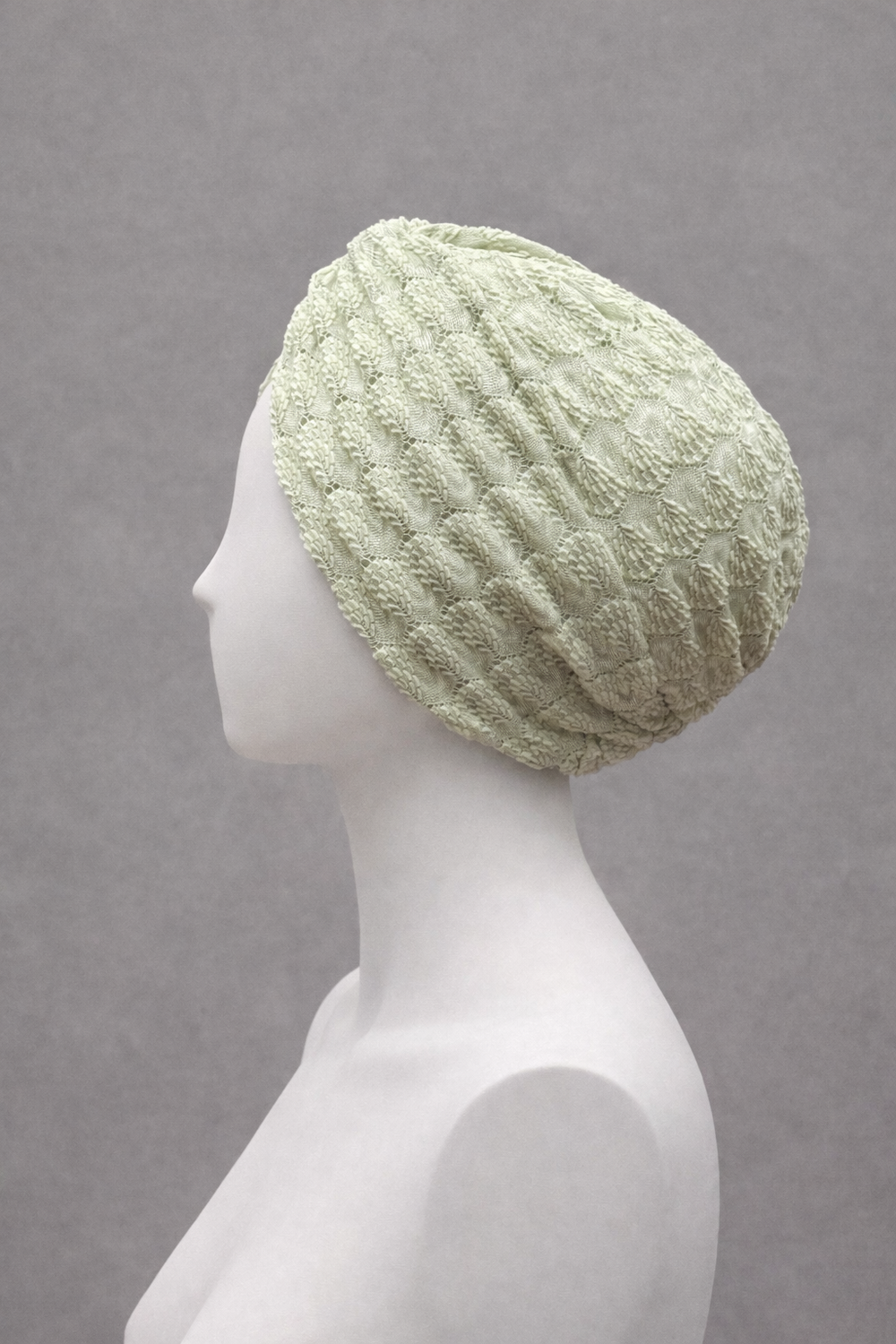 X Burgulu Büzgülü Bodrum Bone - Hafif Örme Kumaş