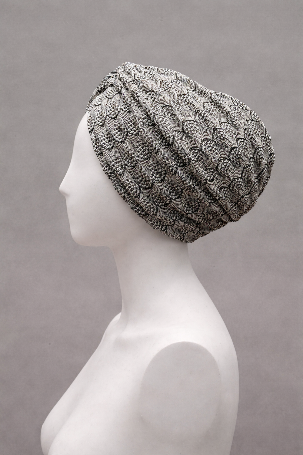 X Burgulu Büzgülü Bodrum Bone - Hafif Örme Kumaş