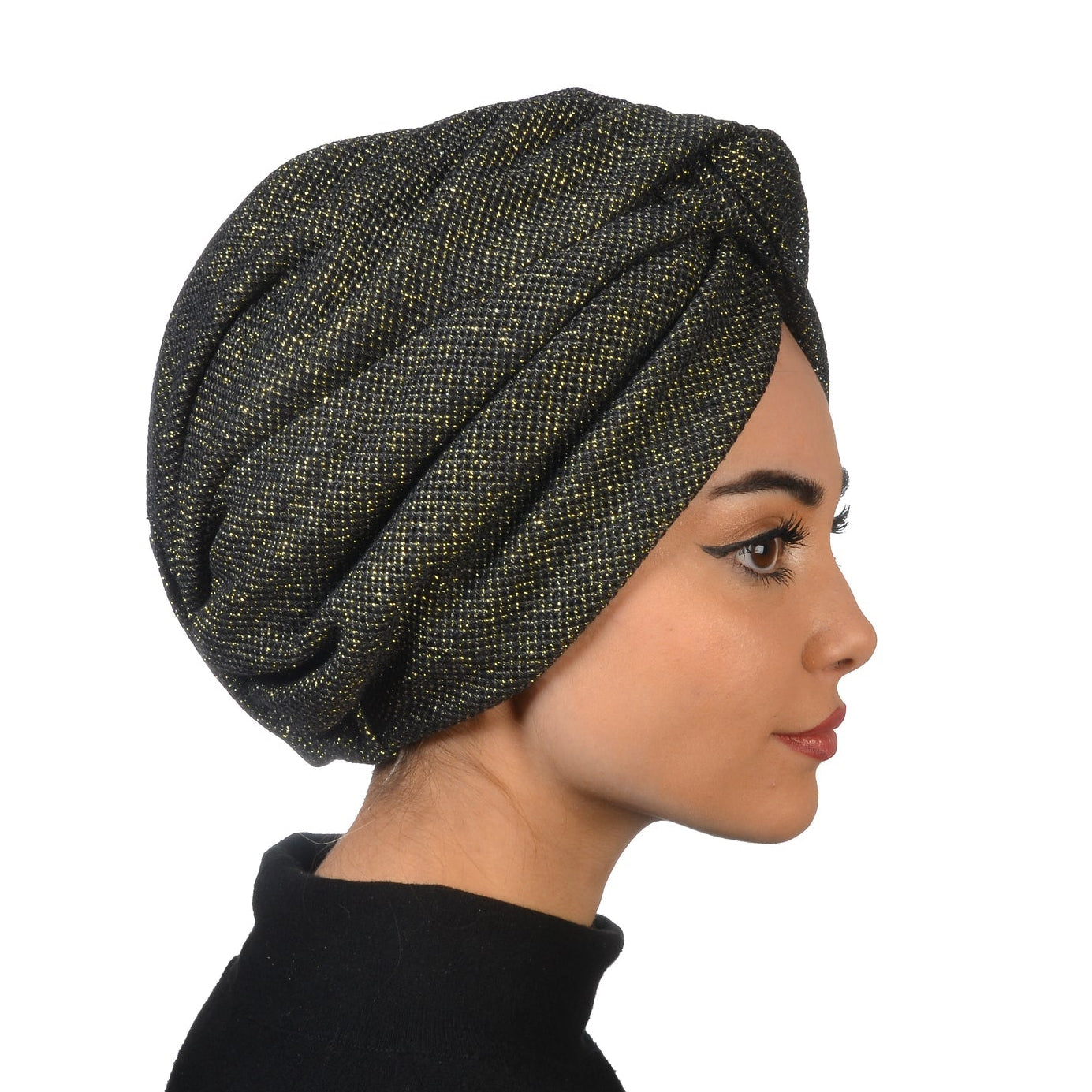 Barcelona Burgulu Bone - Simli Hafif Örme Kumaş