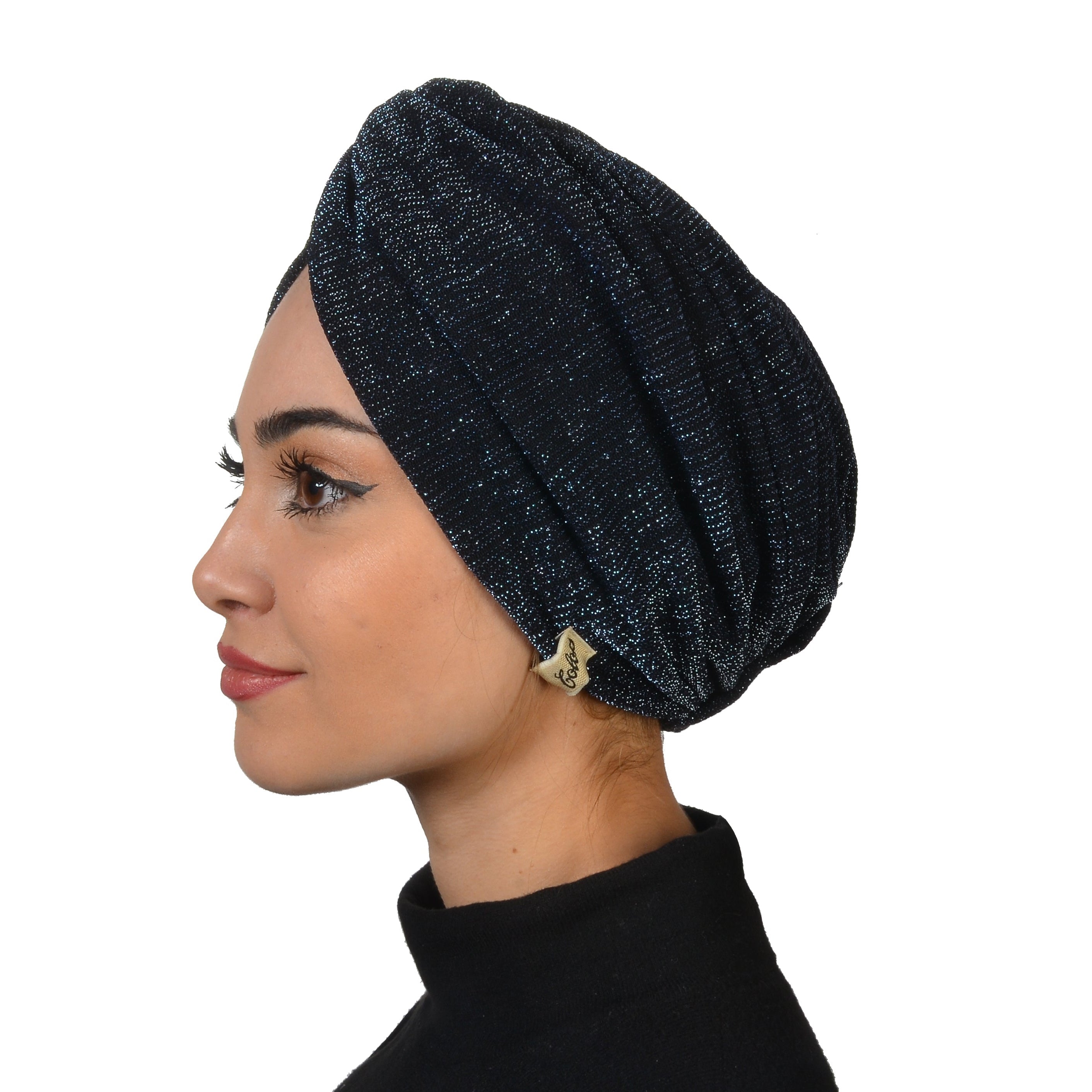 Barcelona Burgulu Bone - Işıltılı Örme Kumaş