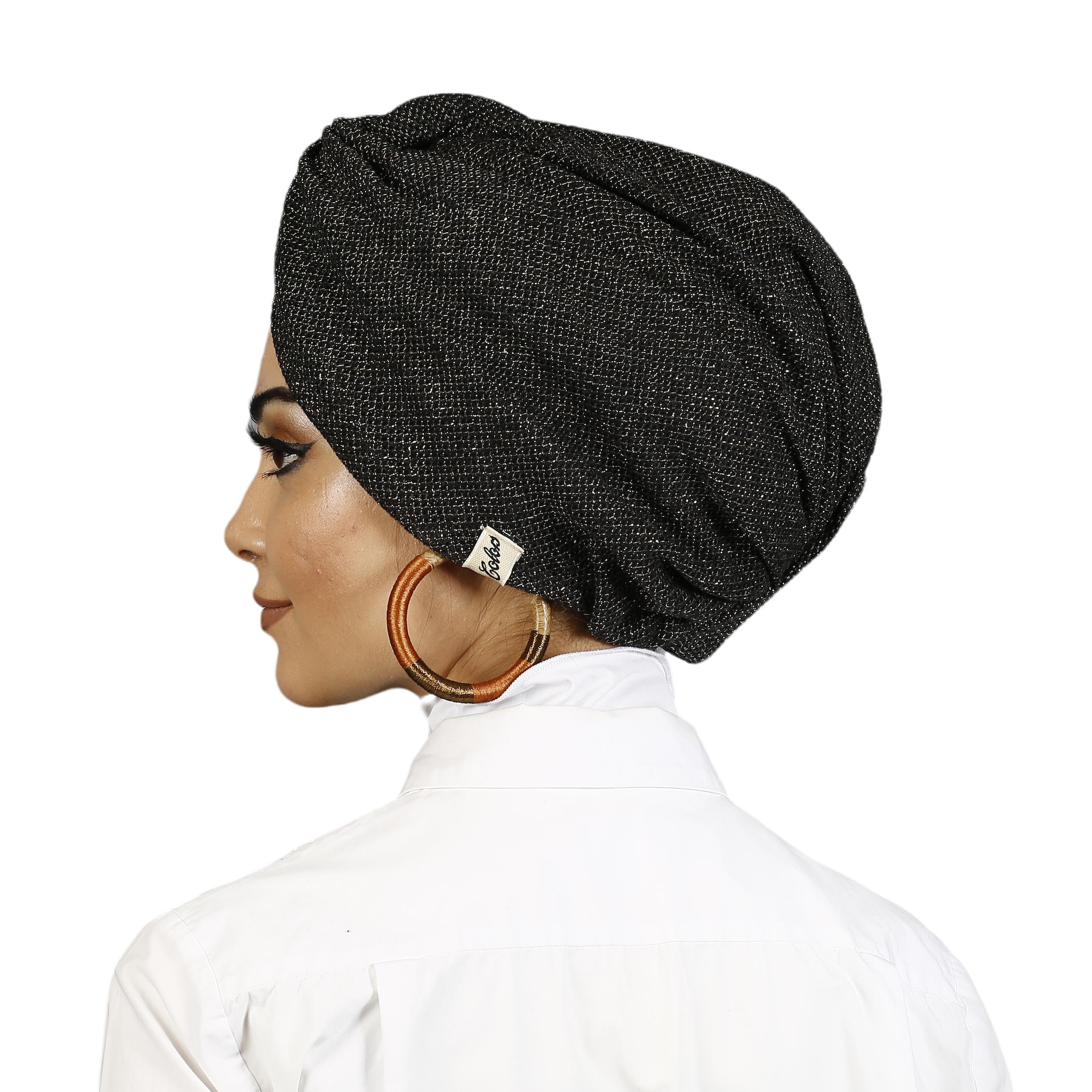 Barcelona Burgulu Bone - Tül Katmanlı Simli Kumaş