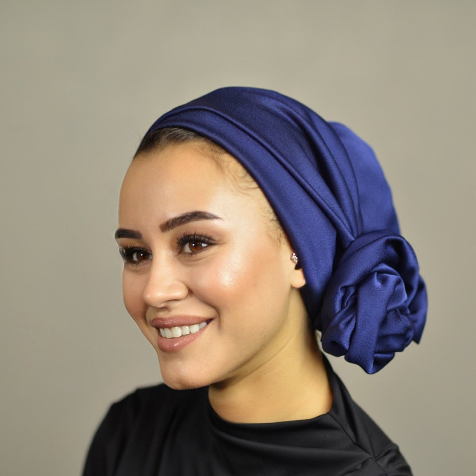 Dubai Tie Turban - Crepe Satin Fabric