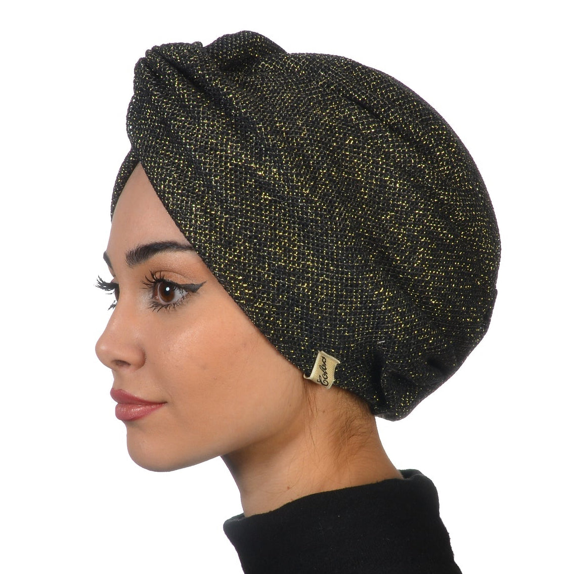 Barcelona Burgulu Bone - Simli Hafif Örme Kumaş