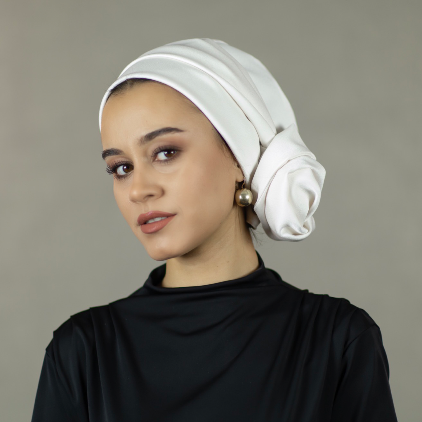 Dubai, Krep Saten Bone, Dubai Crepe Sateen Turban