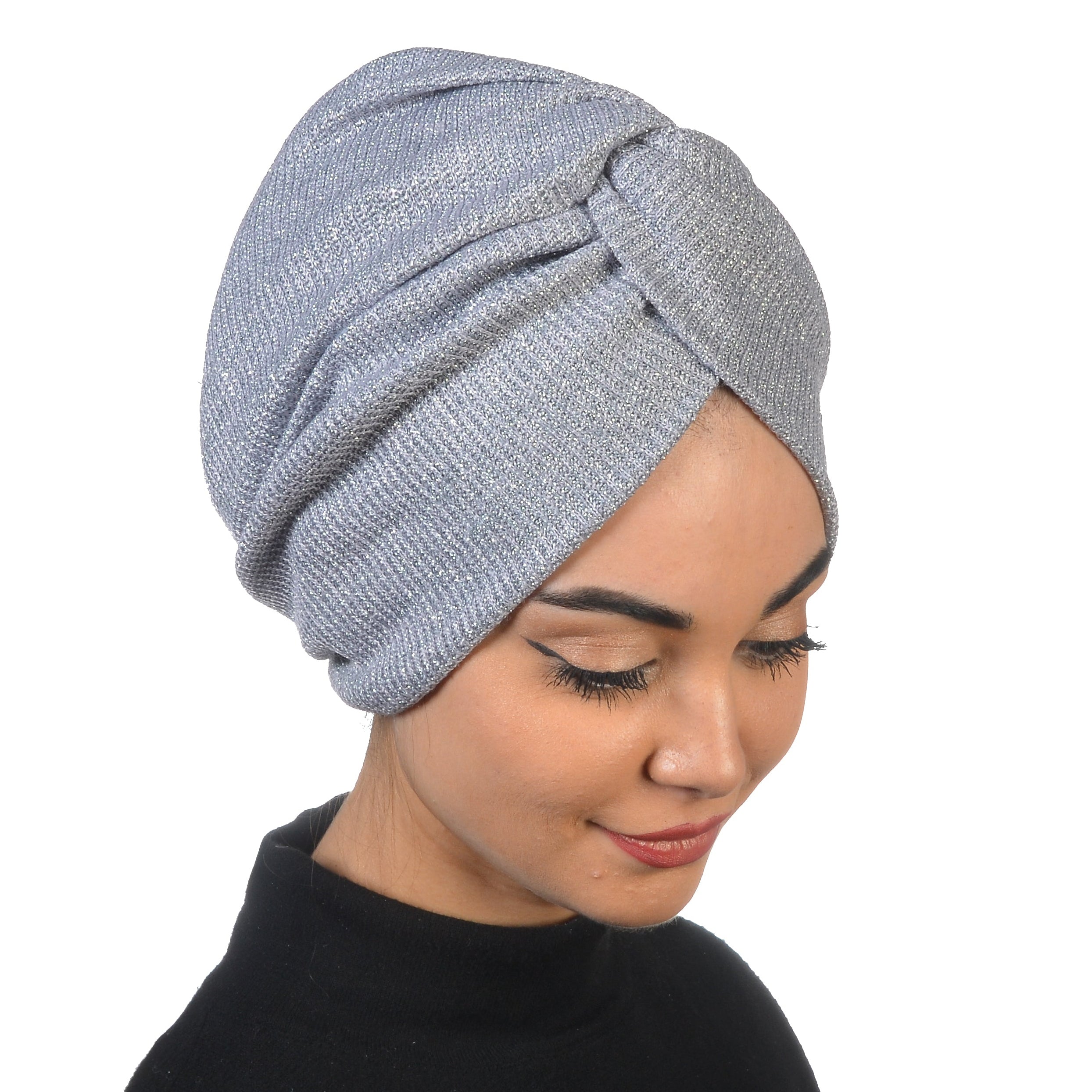 Barcelona Burgulu Bone - Işıltılı Örme Kumaş